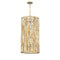 Gemma 6 Light Pendant Light  option Silver Leaf