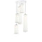 Solis Mixed Length Chandelier  option White