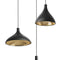 Swell Chandelier  option Black and Brass