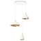 Swell Chandelier  option White and Brass