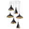 Swell Chandelier  option Six Lights