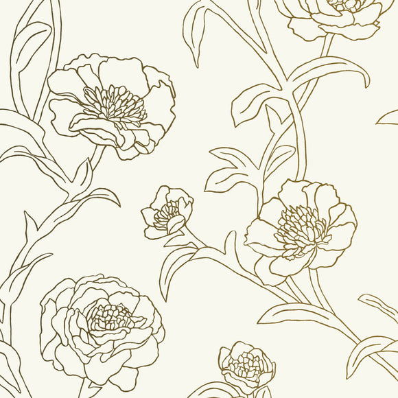 Peonies Removable Wallpaper