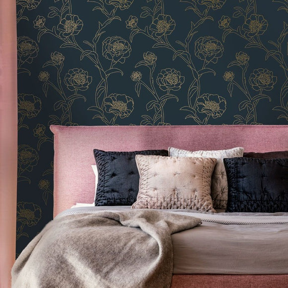 Peonies Removable Wallpaper