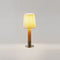 Basica Minima Table Lamp  option Nickel with pleated shade