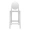 One More, One More Please Round Back Stool (Set of 2)  option White