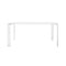 Four Table - Rectangular  option White/White