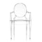 Louis Ghost Chair (Set of 2)  option Crystal