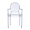 Louis Ghost Chair (Set of 2)  option Ice Blue