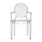 Louis Ghost Chair (Set of 2)  option Smoke Grey