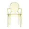 Louis Ghost Chair (Set of 2)  option Straw Yellow