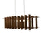 Arca Linear Pendant Light  option Oiled Walnut