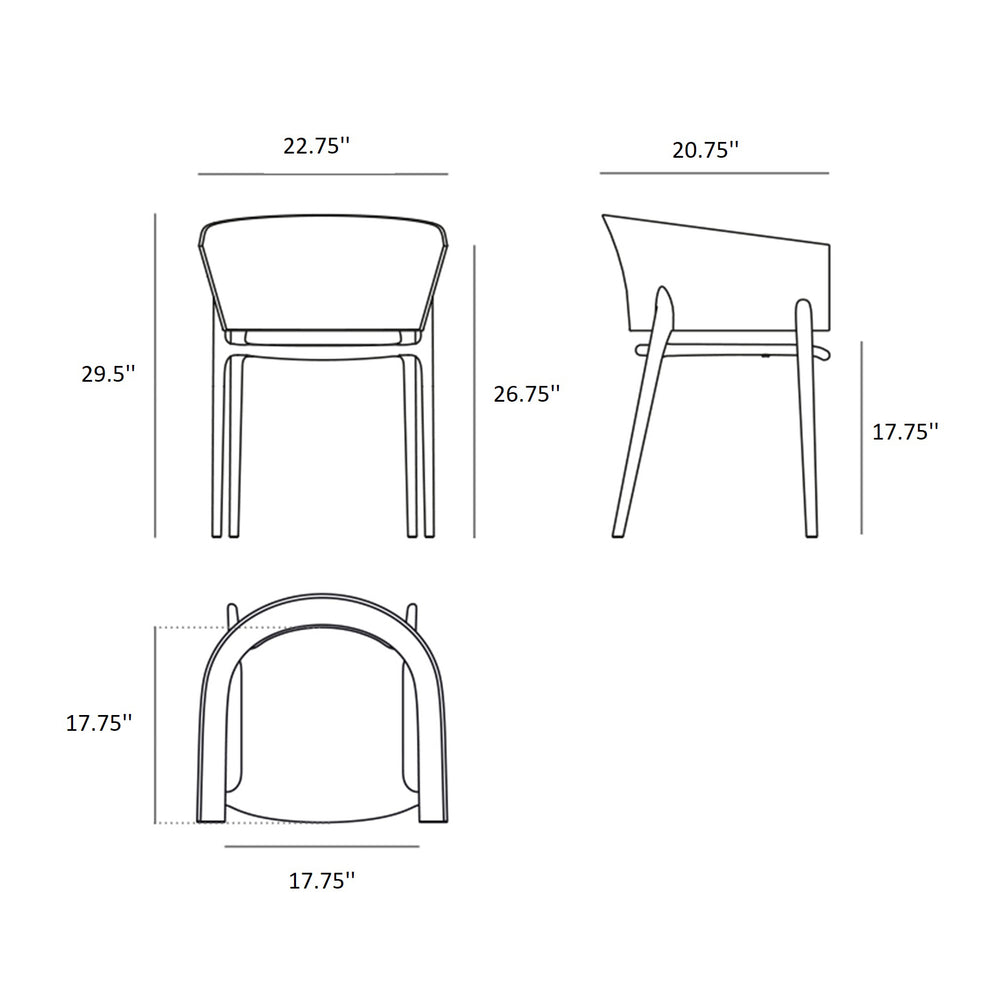 Africa Outdoor Armchair (Set of 4)