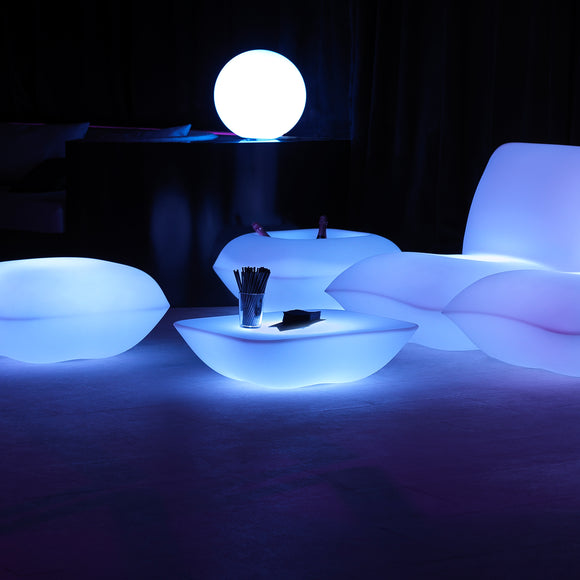 Pillow Illuminated Outdoor Coffee Table