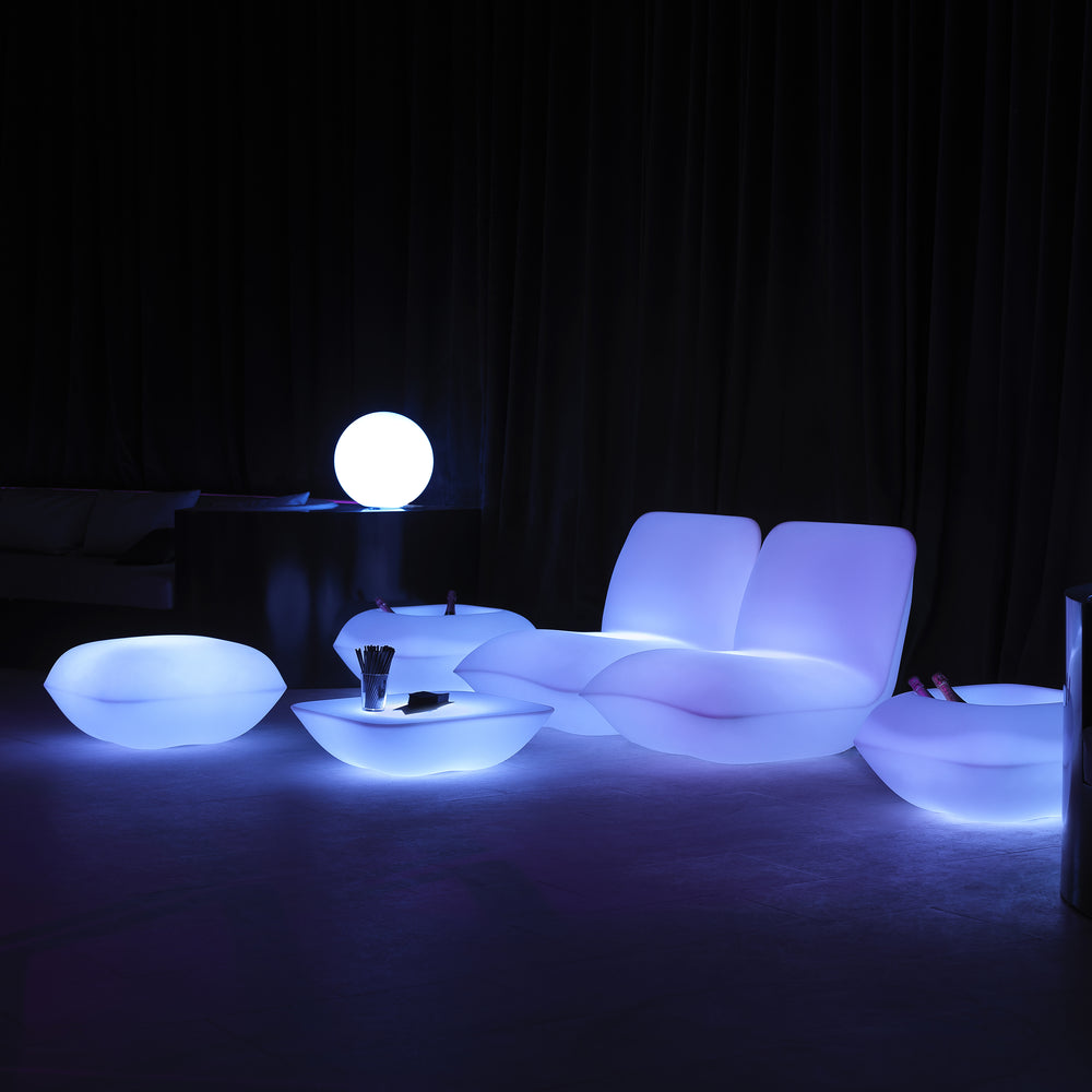 Pillow Illuminated Outdoor Ottoman