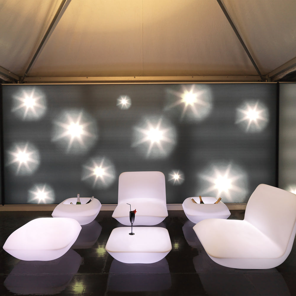 Pillow Illuminated Outdoor Ottoman