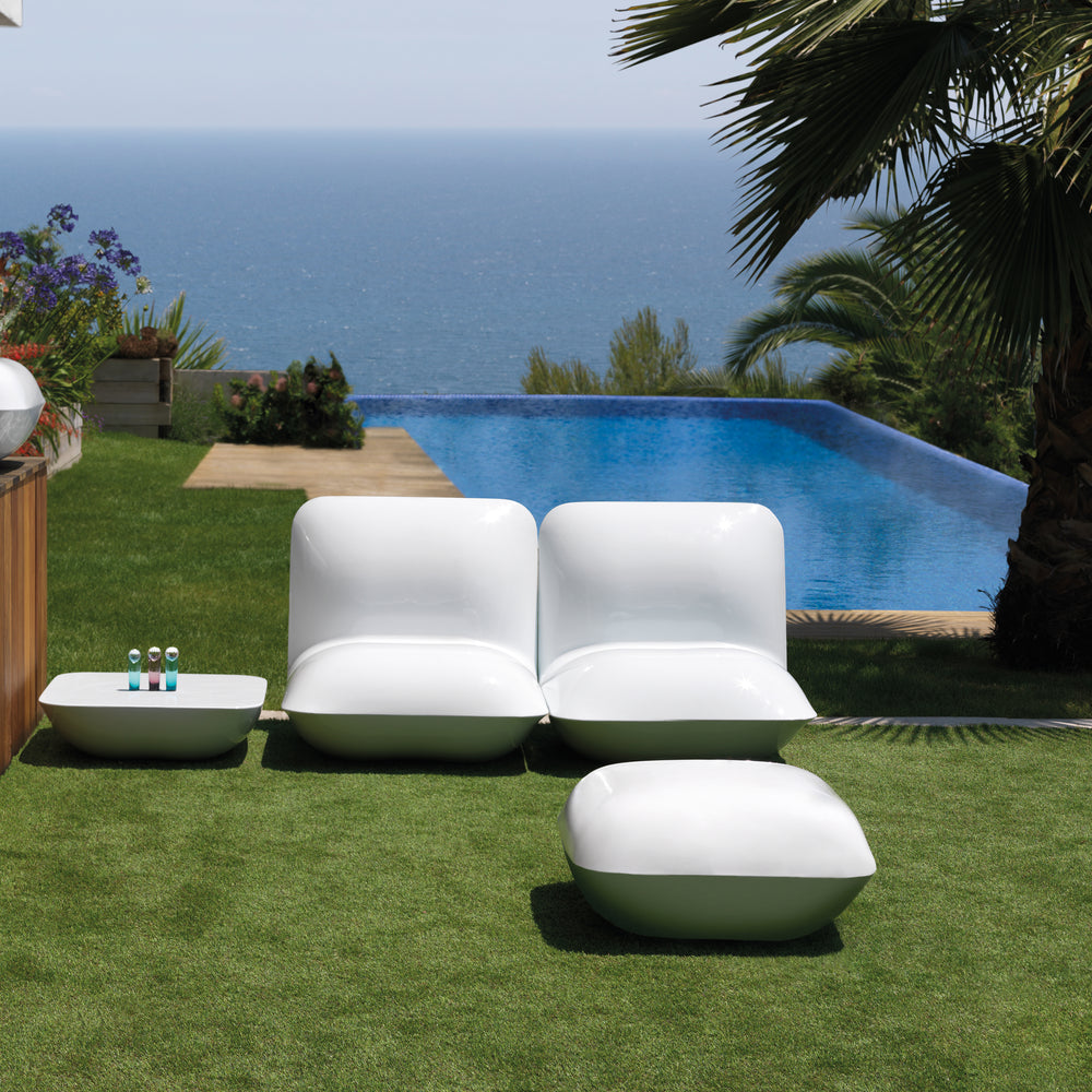 Pillow Illuminated Outdoor Ottoman