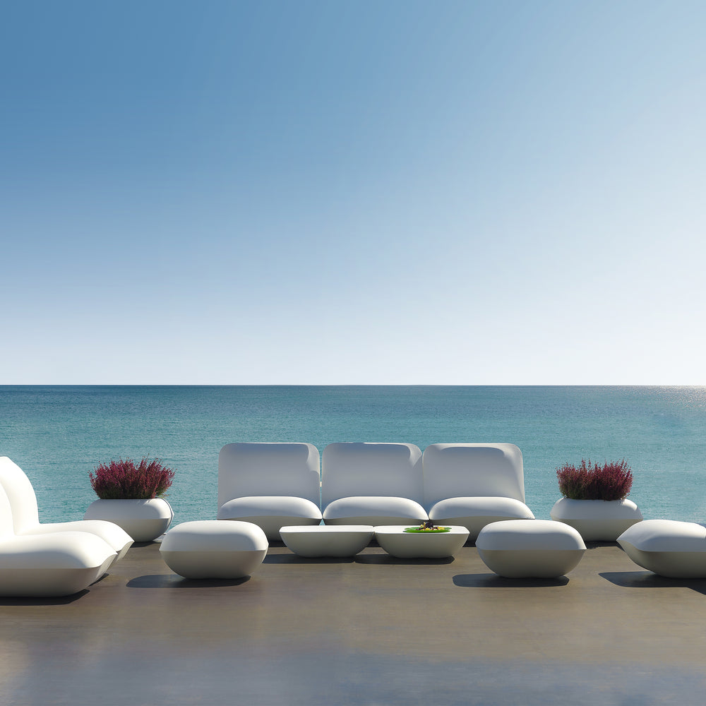 Pillow Illuminated Outdoor Ottoman