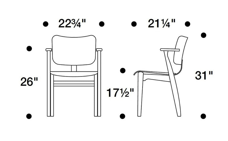 Domus Leather Upholstered Chair