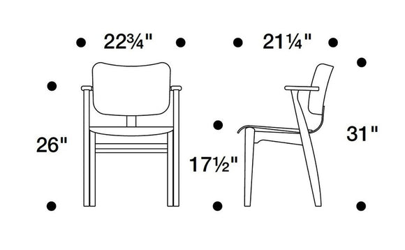 Artek Domus Leather Upholstered Chair - 2Modern