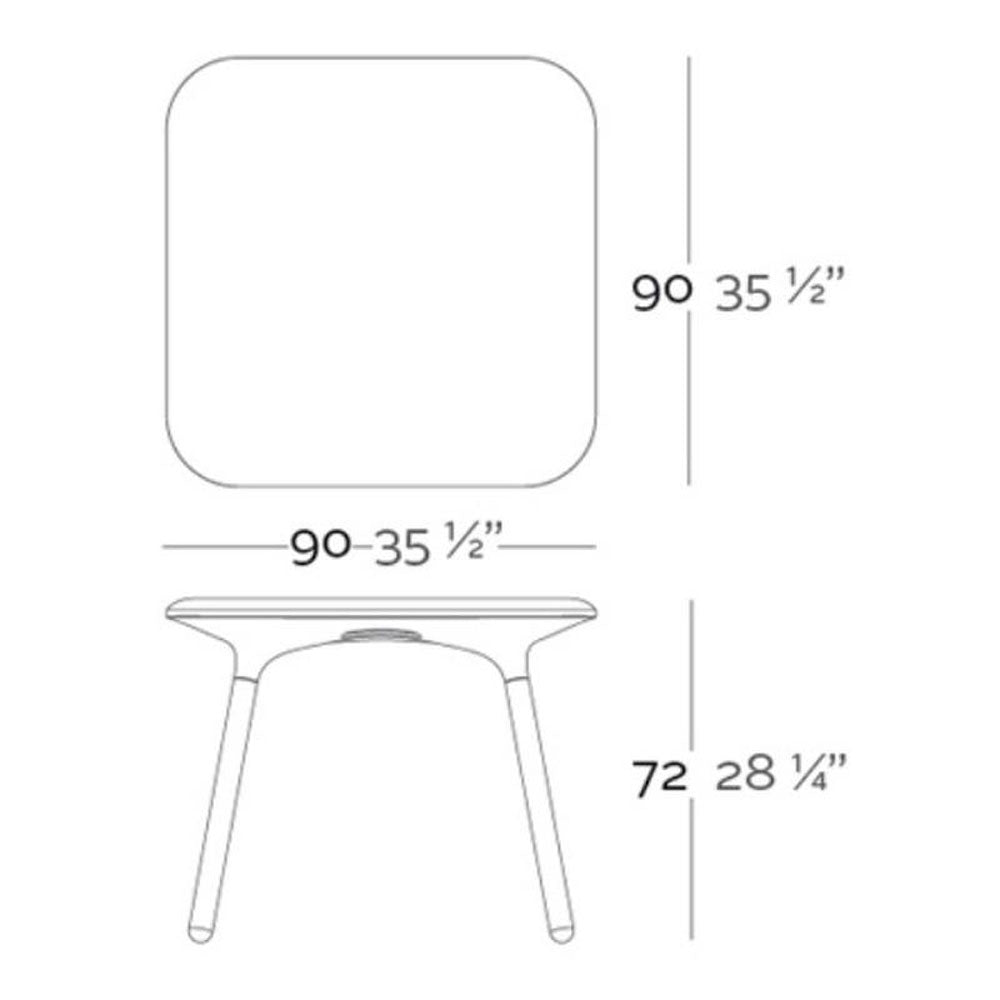 Sloo Outdoor Table - Iroko Wood Legs