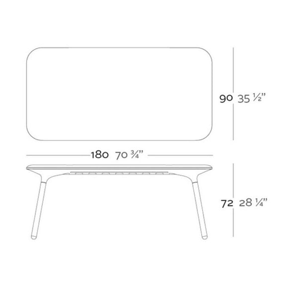 Sloo Table - Iroko Wood Legs