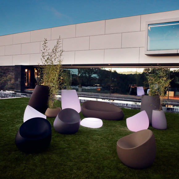 Stone Illuminated Outdoor Lounge Chair