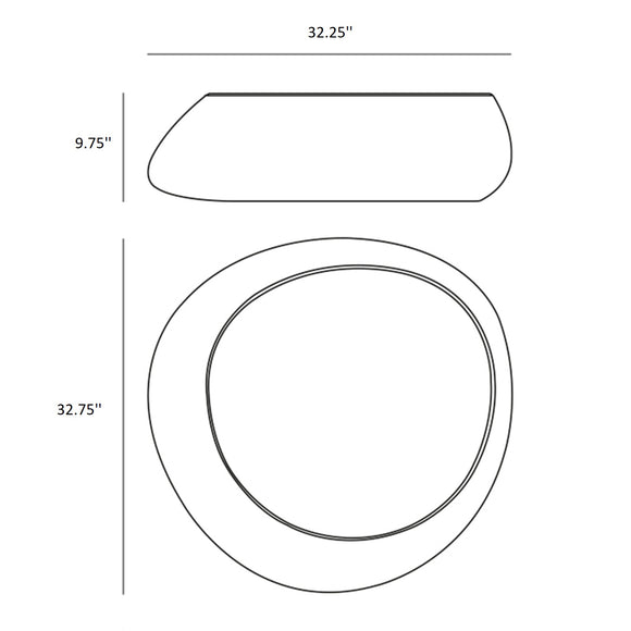 Stone Outdoor Coffee Table