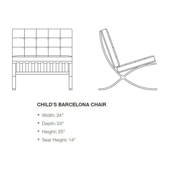 Barcelona Chair - Child's