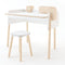 Brooklyn Desk  option Desk with Birch/White Stool