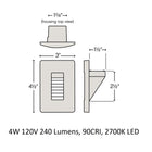 Luna LED Small Step Light