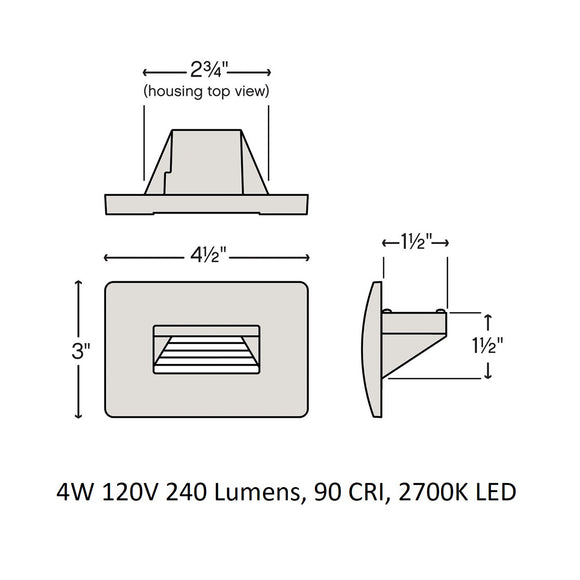 Luna LED Outdoor Medium Step Light