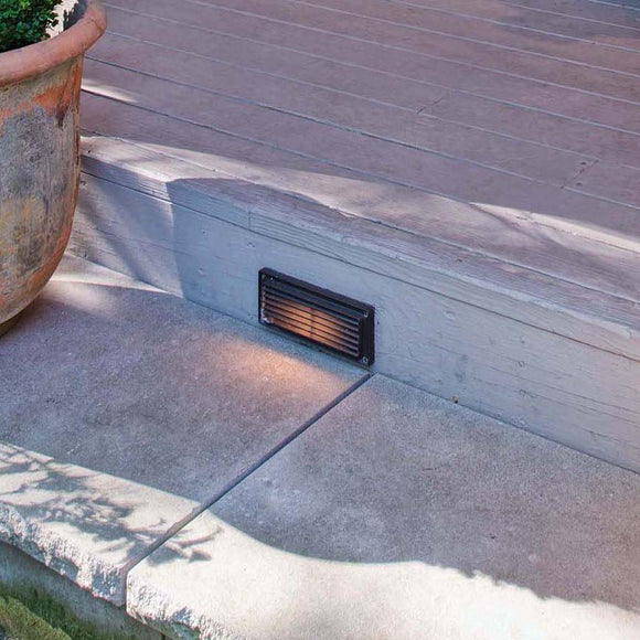 Louvered Outdoor Brick Light