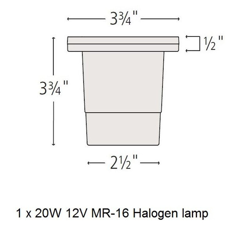 Hardy Island Flat Top Outdoor Well Light