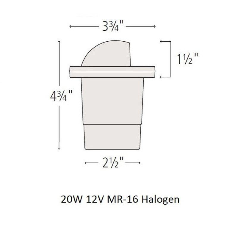 Hardy Island Eyebrow Outdoor Well Light