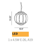 Ginger Round Pendant Light