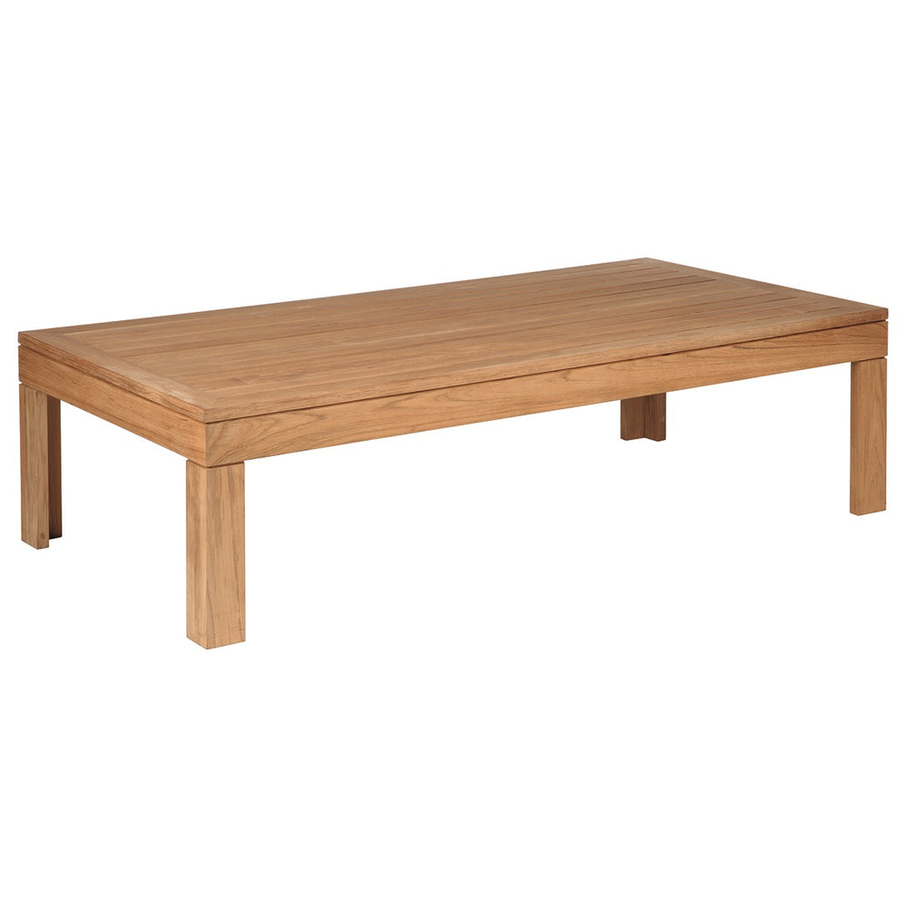 Linear Rectangular Outdoor Coffee Table