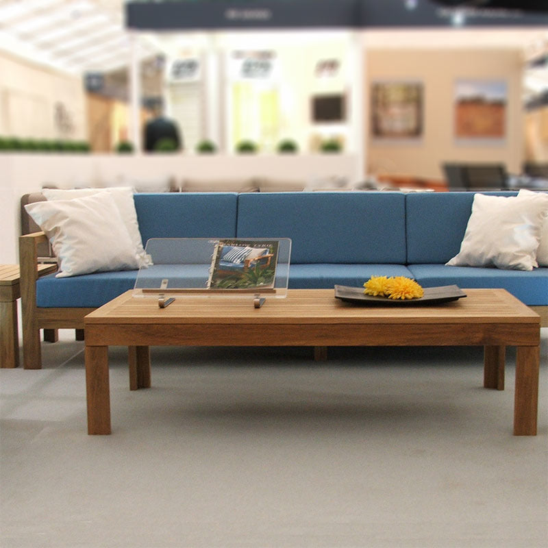 Linear Rectangular Outdoor Coffee Table