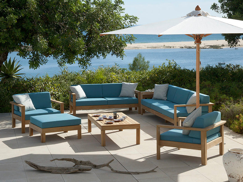 Linear Rectangular Outdoor Coffee Table
