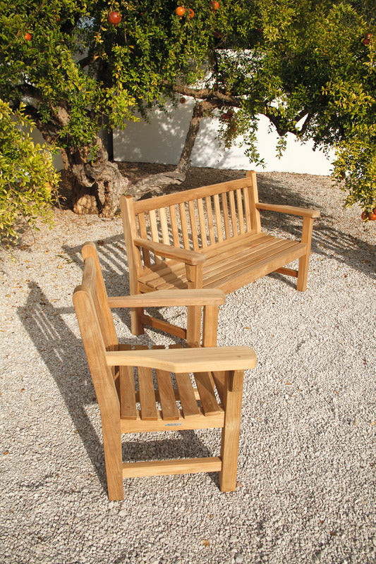 London Teak Seat Outdoor Bench