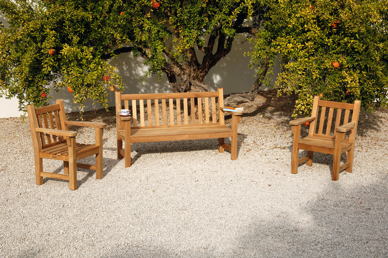 London Teak Seat Outdoor Bench