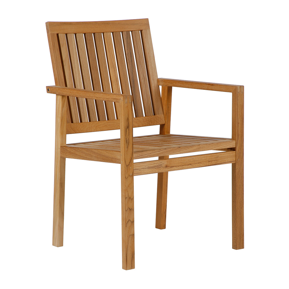 Linear Teak Outdoor Armchair