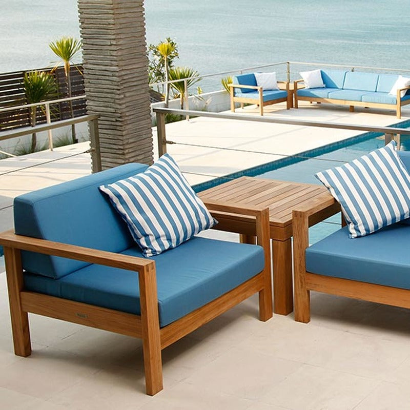 Linear Square Outdoor Side Table