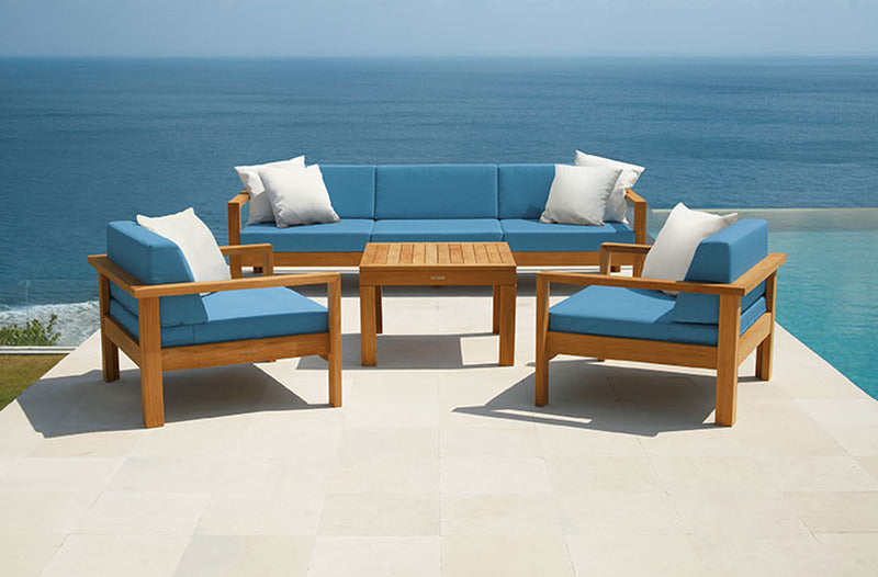 Linear Square Outdoor Side Table