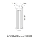 Pillar Wall Light