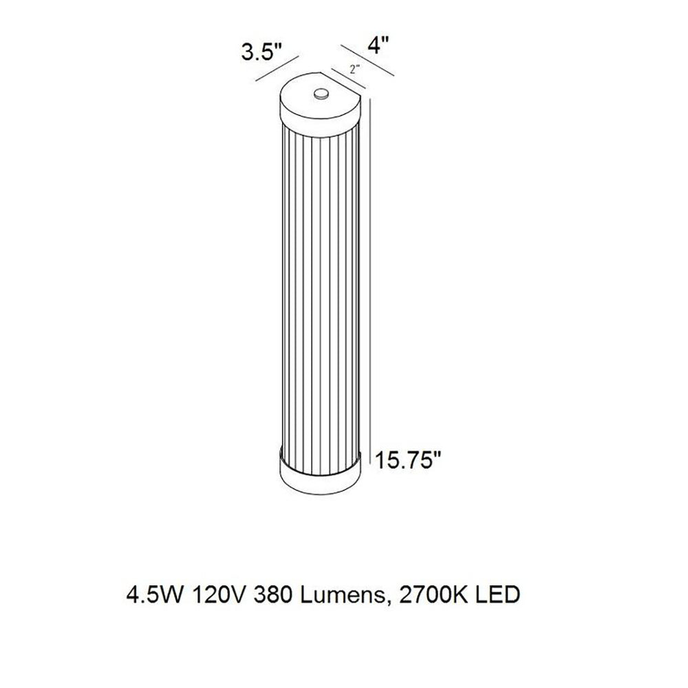 Pillar Wall Light