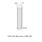 Pillar Wall Light