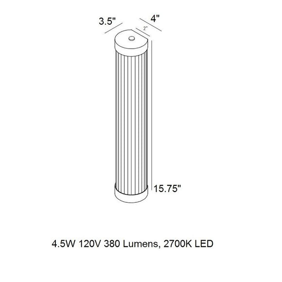 Pillar Wall Light