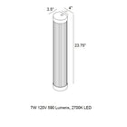 Pillar Wall Light