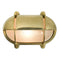 Oval Bulkhead Light with Eyelid Shield  option BT-DP7435/BR - Polished Brass