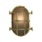 Oval Bulkhead Light  option Polished Brass
